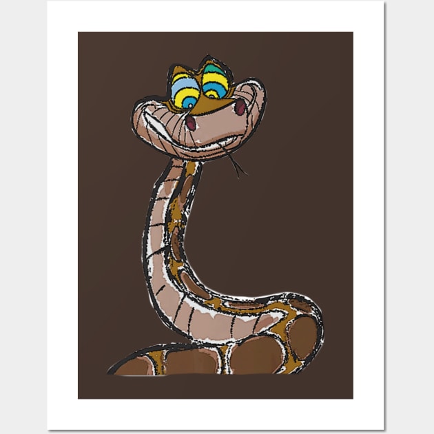 Kaa the Snake - Disney's The Jungle Book Wall Art by FFSteF09